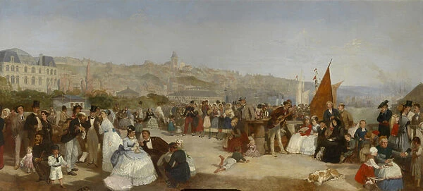 Boulogne Pier, 1870 (oil on canvas)