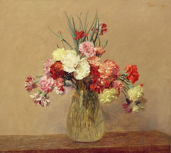 A Bouquet of Carnations, 1890 (oil on canvas)