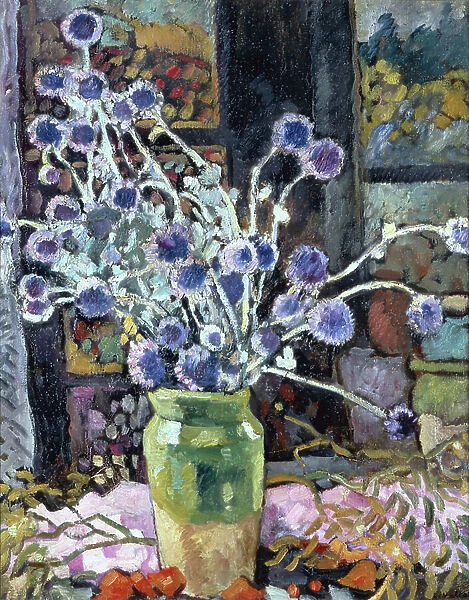 Bouquet of Flowers at the Window, 1934 (oil on canvas)