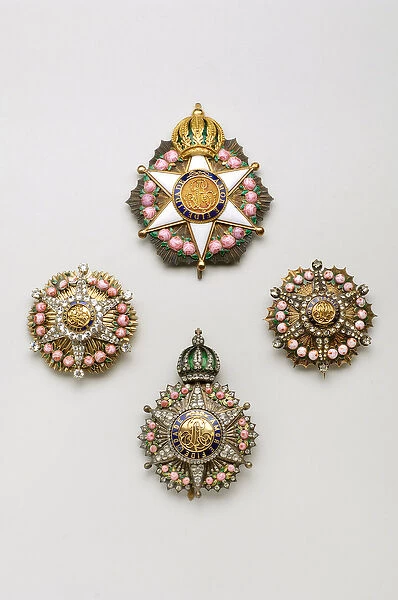 Brazil - Order of the Rose: plate of large cross (1825-1850)