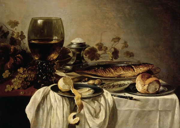 Breakfast, 1646 (oil on canvas)