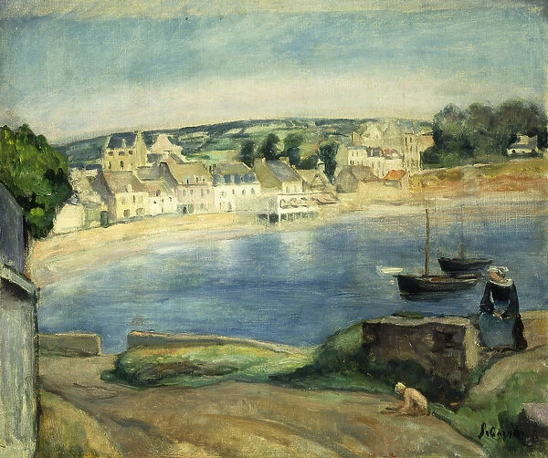 Breton Landscape at Miget; Paysage de Bretagne a Miget, (oil on canvas)