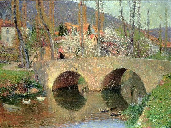 The Bridge at Labastide du Vert in Spring, 1911 (oil on canvas)