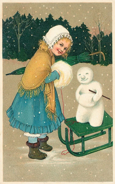 British Christmas card (colour litho)