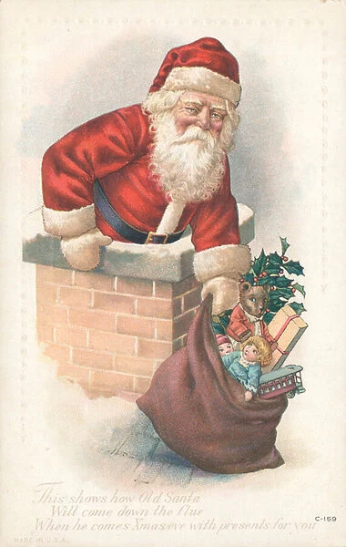British Christmas card (colour litho)