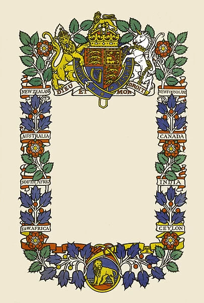 The British Empire (colour litho)