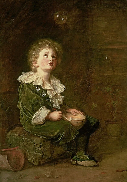 Bubbles, 1886 (oil on canvas)