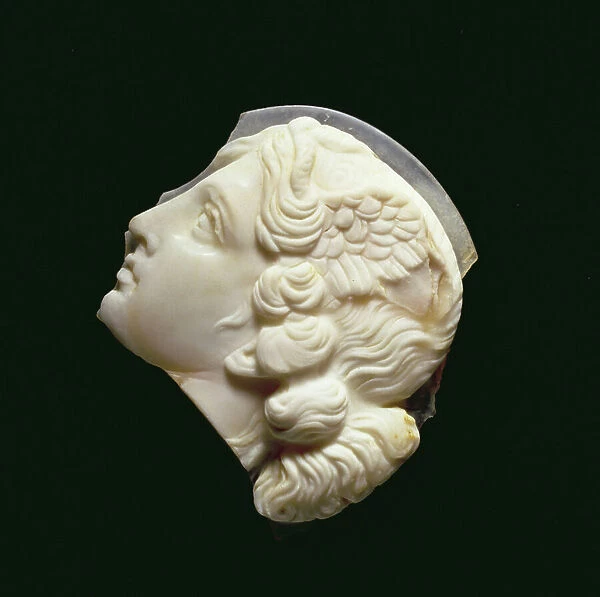 Cameo fragment of the head of Medusa