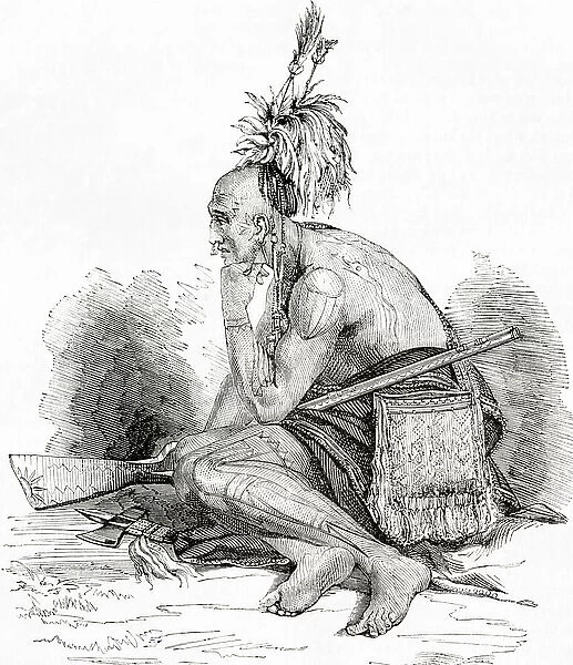 A Canadian Indian in the 18th century
