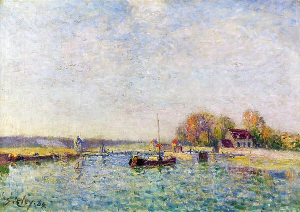 The Canal, 1884 (oil on canvas)