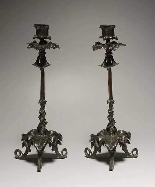 Candlestick, 1800s (bronze)