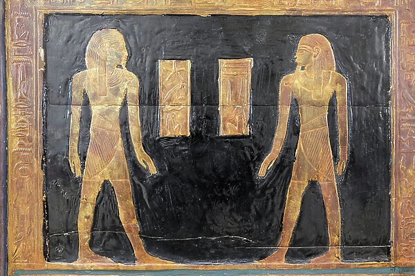 Canopic box of Yuya, detail, Egyptian Museum, Cairo, Egypt