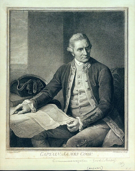 Captain James Cook (1728-1779), 18th century (engraving)