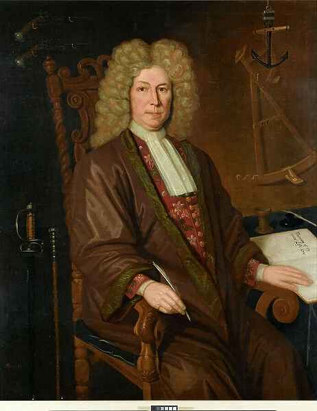 Captain Robert Knox (1642-1720) of the East India Company, 1711 (oil on canvas)