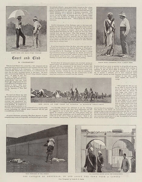 The Capture of Omdurman, in and about the Town with a Camera (litho)