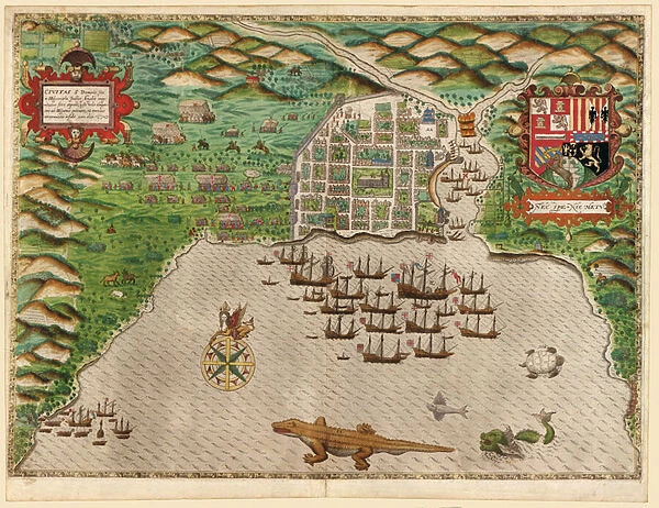 Capture of the Spanish settlement of Santo Domingo in Hispaniola