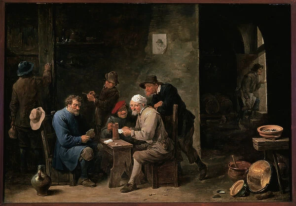 Card players, 1650 (oil on board)