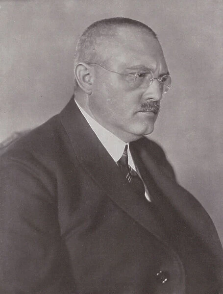 Carl Bosch, German chemist (b / w photo)