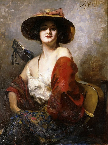 Carmen, (oil on canvas)