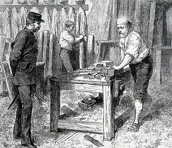 Carpenter's shop, 1884
