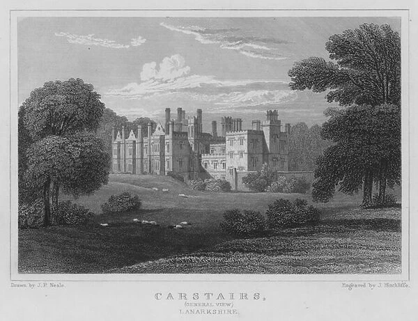 Carstairs, General View, Lanarkshire (engraving)