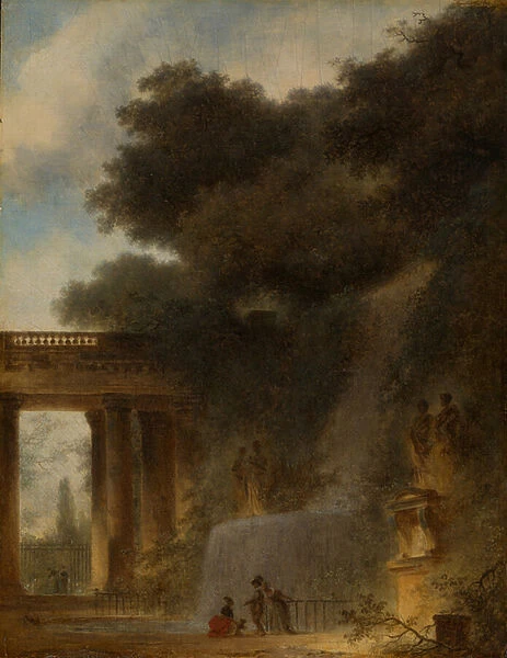 The Cascade, c. 1775 (oil on wood)