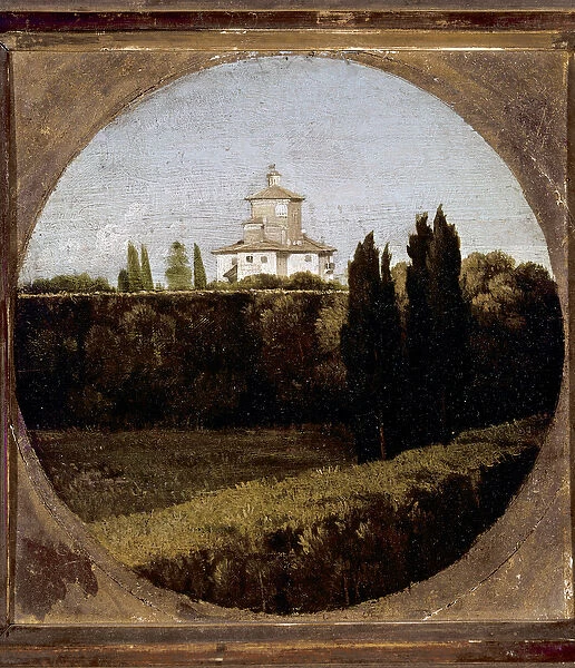 The Casino dell aurora of Villa Ludovisi in Rome. Painting by Jean Auguste Dominique