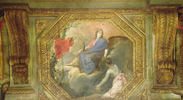 Ceiling of the Hotel de La Riviere (detail of Psyche begging Juno), 1653 (oil on canvas)