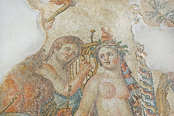A centaur charms a Maenad, detail from The Triumphant Procession of Dionysos