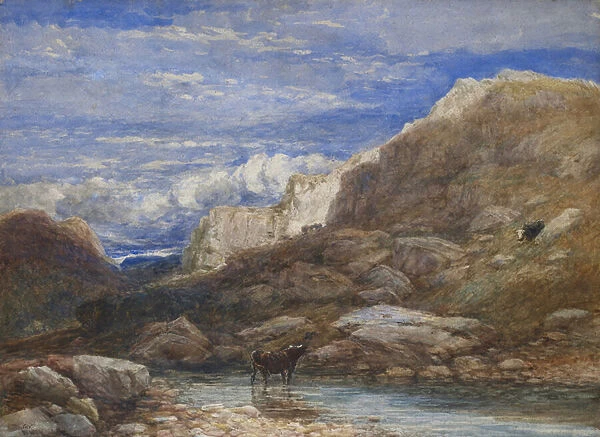 The Challenge, 1853 (watercolour on paper)