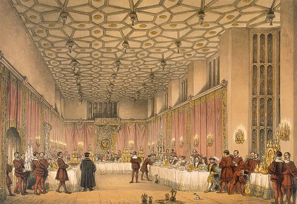 The Chamber, Hampton Court, from Architecture of the Middle Ages