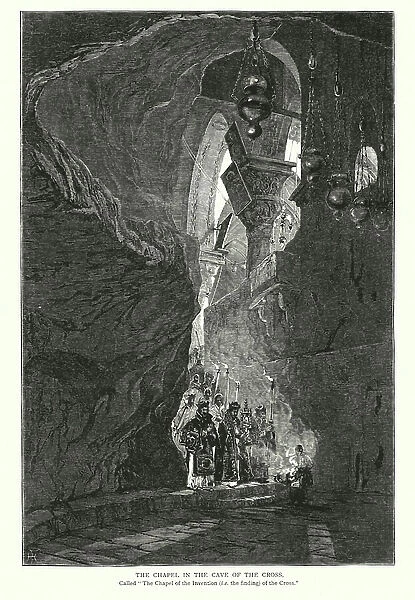 The Chapel in the Cave of the Cross (engraving)
