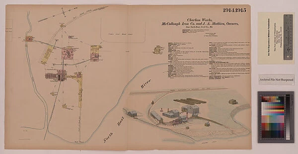 Charbon Works, Maryland, Hexamer General Surveys, 1885 (colour litho)