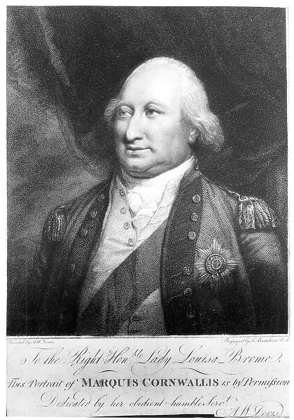 Charles, Marquis of Cornwallis, 1799 (engraving)