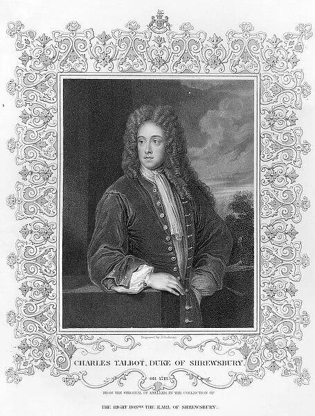 Charles Talbot, Duke of Shrewsbury, engraved by J. Cochran (engraving)