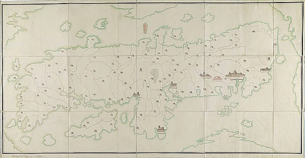 A chart Of Japan or Nipon [MS], 1790 (manuscript)