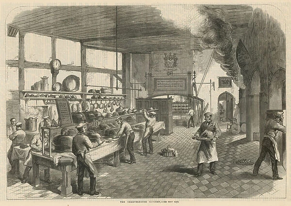 The Chartehouse kitchen (engraving)