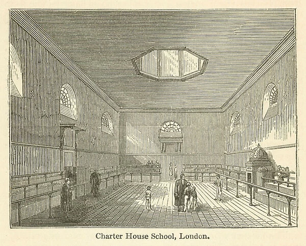 Charter House School, London (engraving)