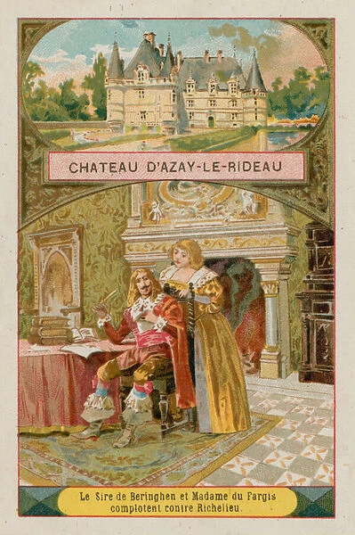 Chateau d Azay-le-Rideau (chromolitho)