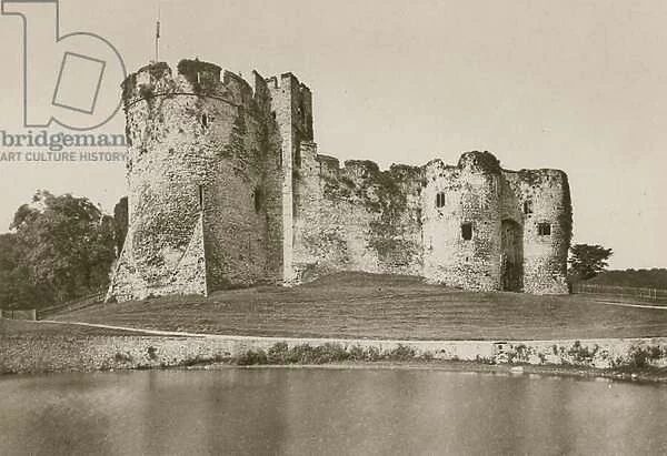 Chepstow Castle, from the Moat (b  /  w photo)