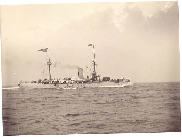 The Chih Yuan at sea, c. 1886 (b  /  w photo)