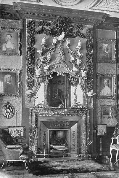 The Chimney-Piece in the Square Drawing-Room (b  /  w photo)