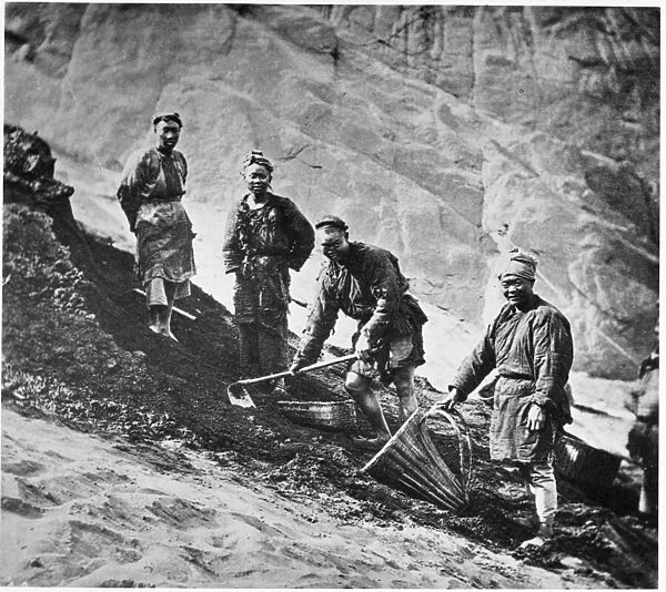Chinese Coal Miners, c. 1867-72 (b  /  w photo)