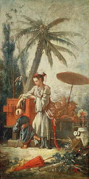 Chinese Curiosity, study for a tapestry cartoon, c. 1742 (oil on canvas)