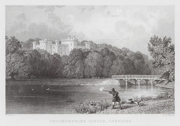Cholmondeley Castle, Cheshire (engraving)