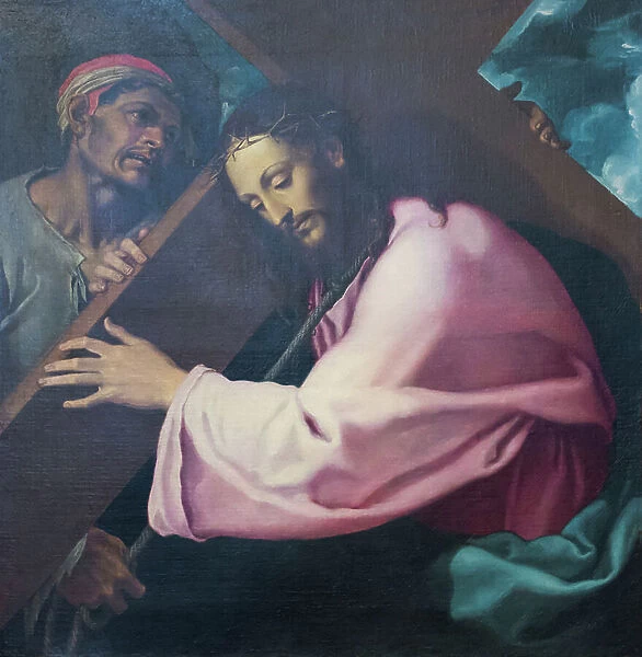 Christ bearing the cross, 16th century (oil on canvas)