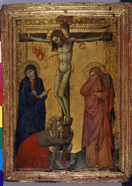 Christ on the Cross with Mary, John and Mary Magdalene, c. 1370  /  80 (tempera on wood)