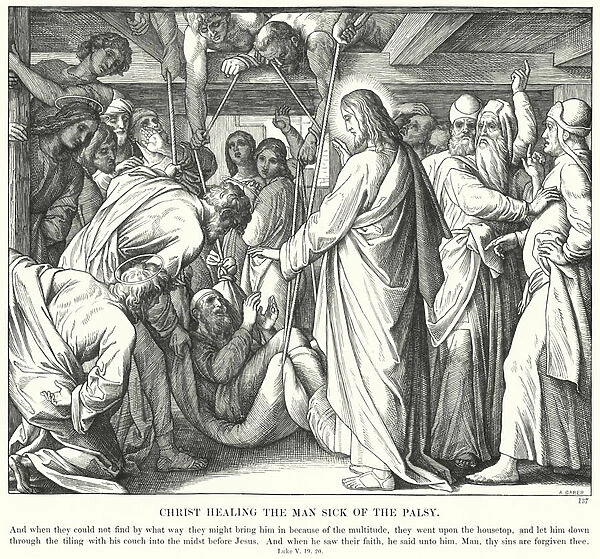 Christ Healing the Man Sick of the Palsy (engraving)