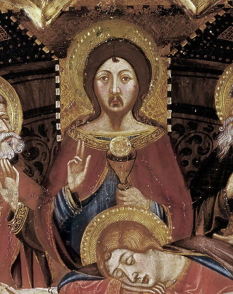 Christ holding the chalice. 1362-75 (tempera on wood)