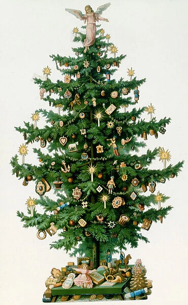Christmas Tree (colour litho)